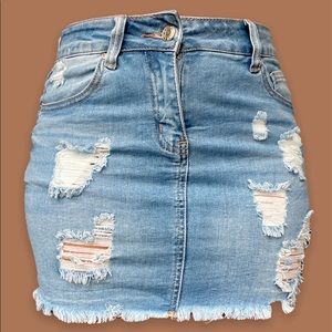 Denim Mini Skirt Size Small